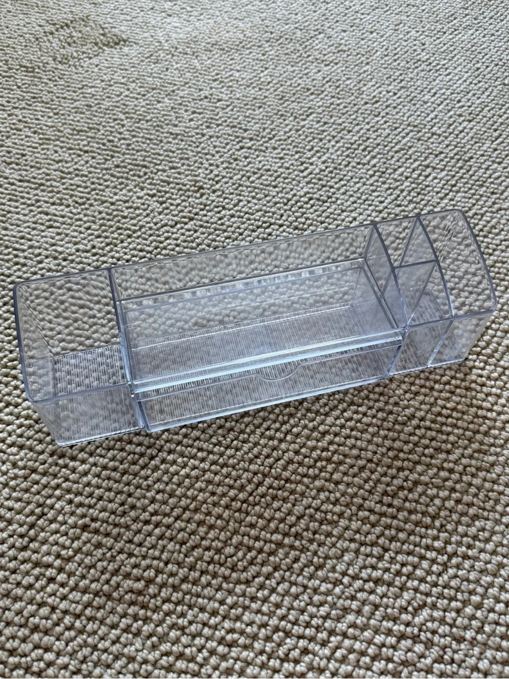 clear acrylic desk organizer with drawer - container store!